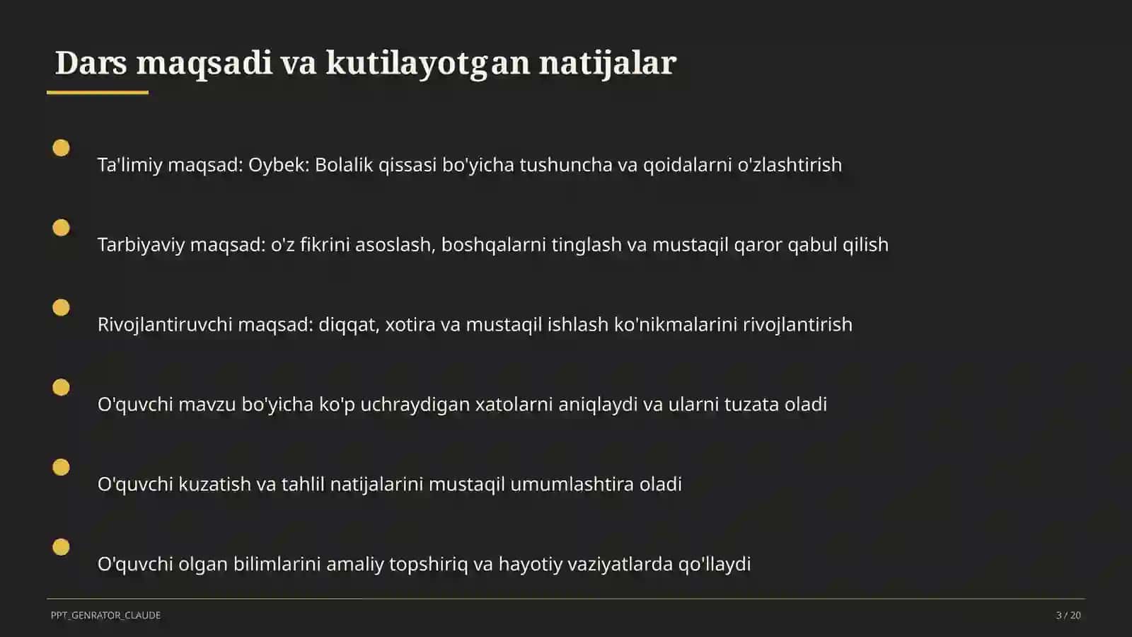 Oybek: Bolalik qissasi (6-sinf) 3