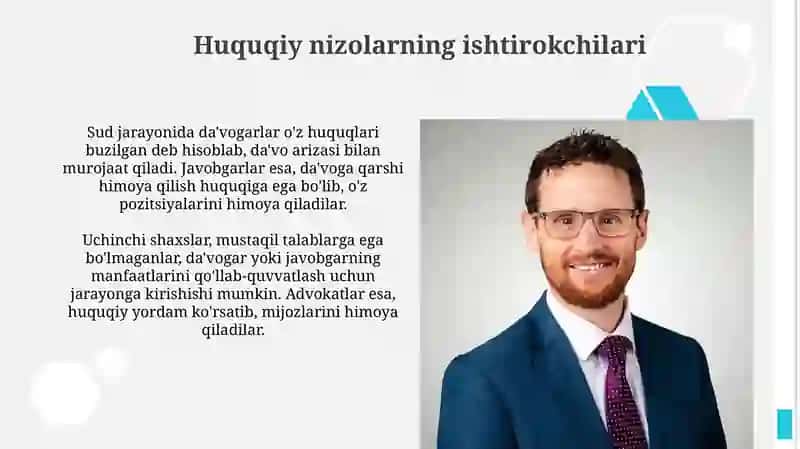 Huquqiy nizolar ishtirokchilari 3