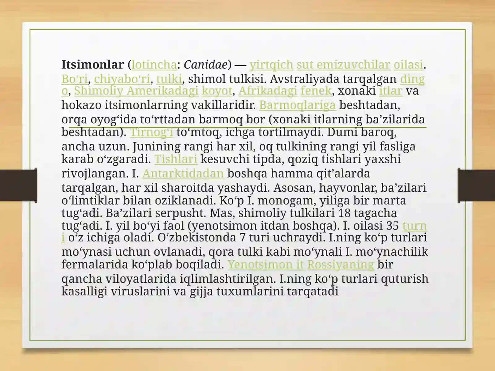 Itsimonlar,hayot kechirishi va tarqalishi 3