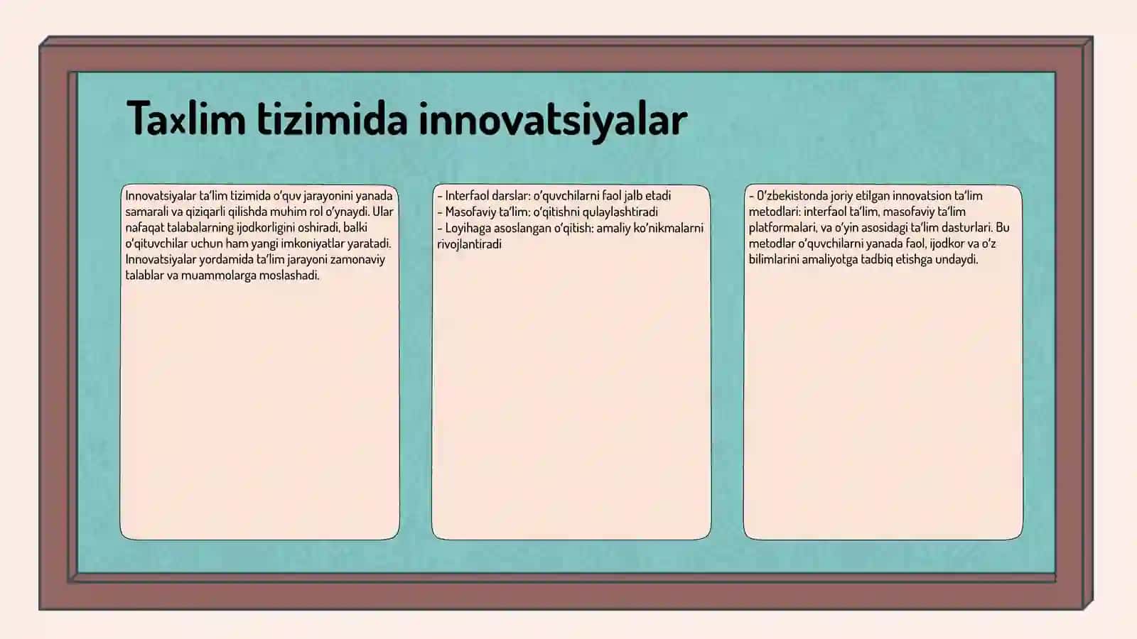 Innovatsiyalar va Zamonaviy Texnologiyalar 3