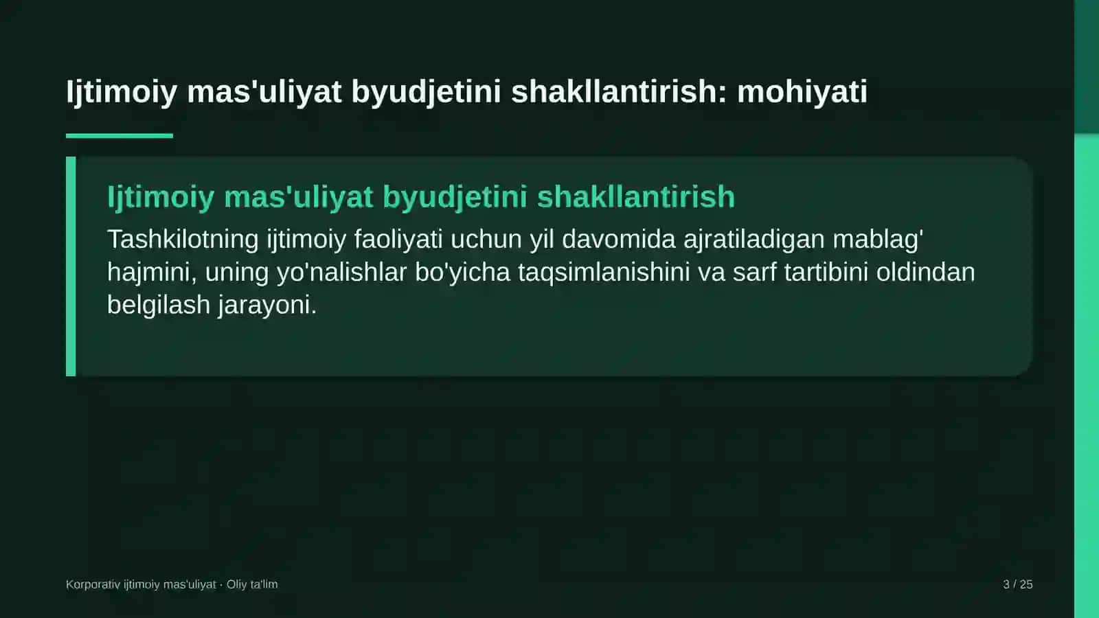 Korporativ ijtimoiy mas'uliyat · oliy ta'lim 3