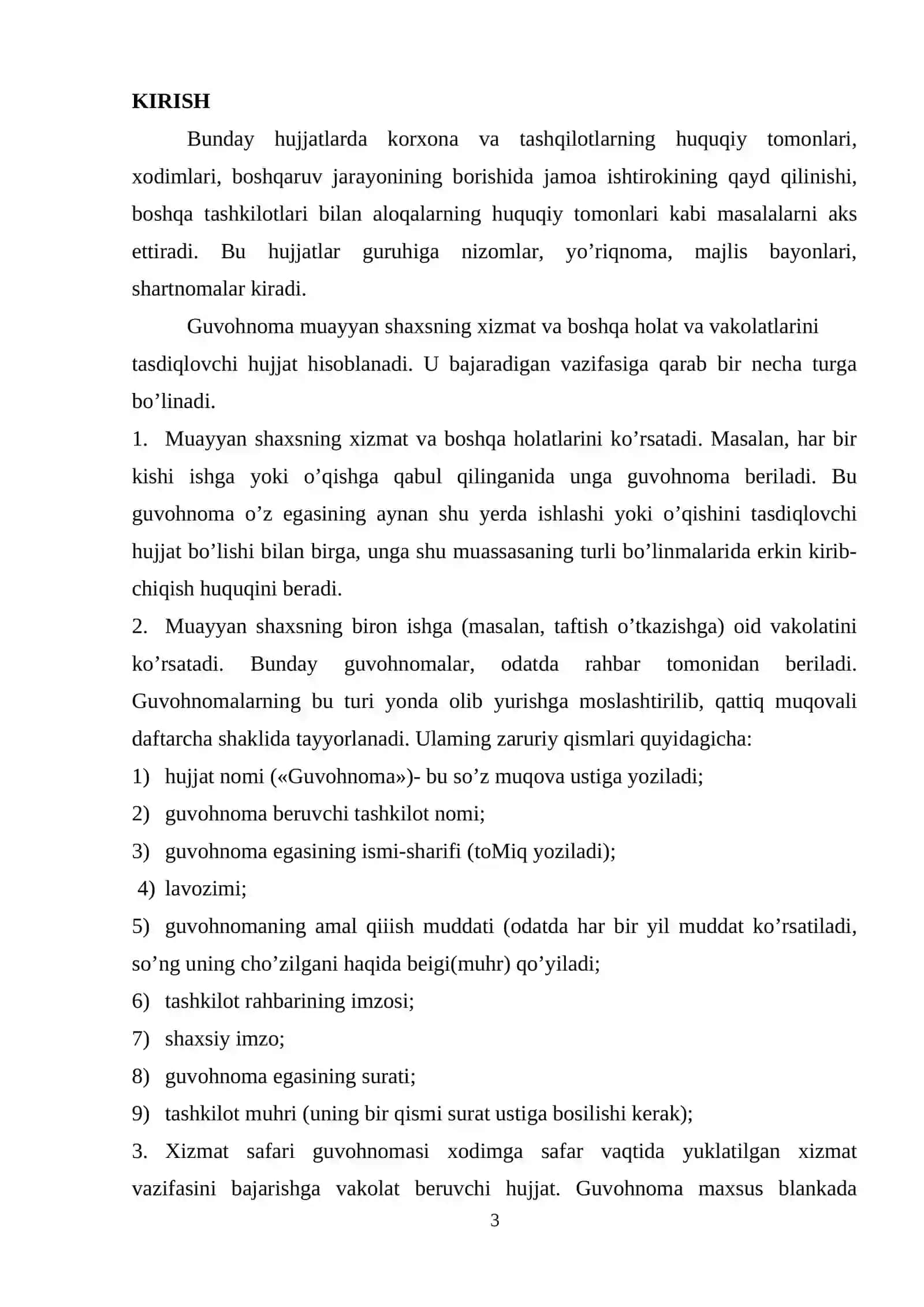 KO`RSATKICHLAR VA MUROJAATLAR 3