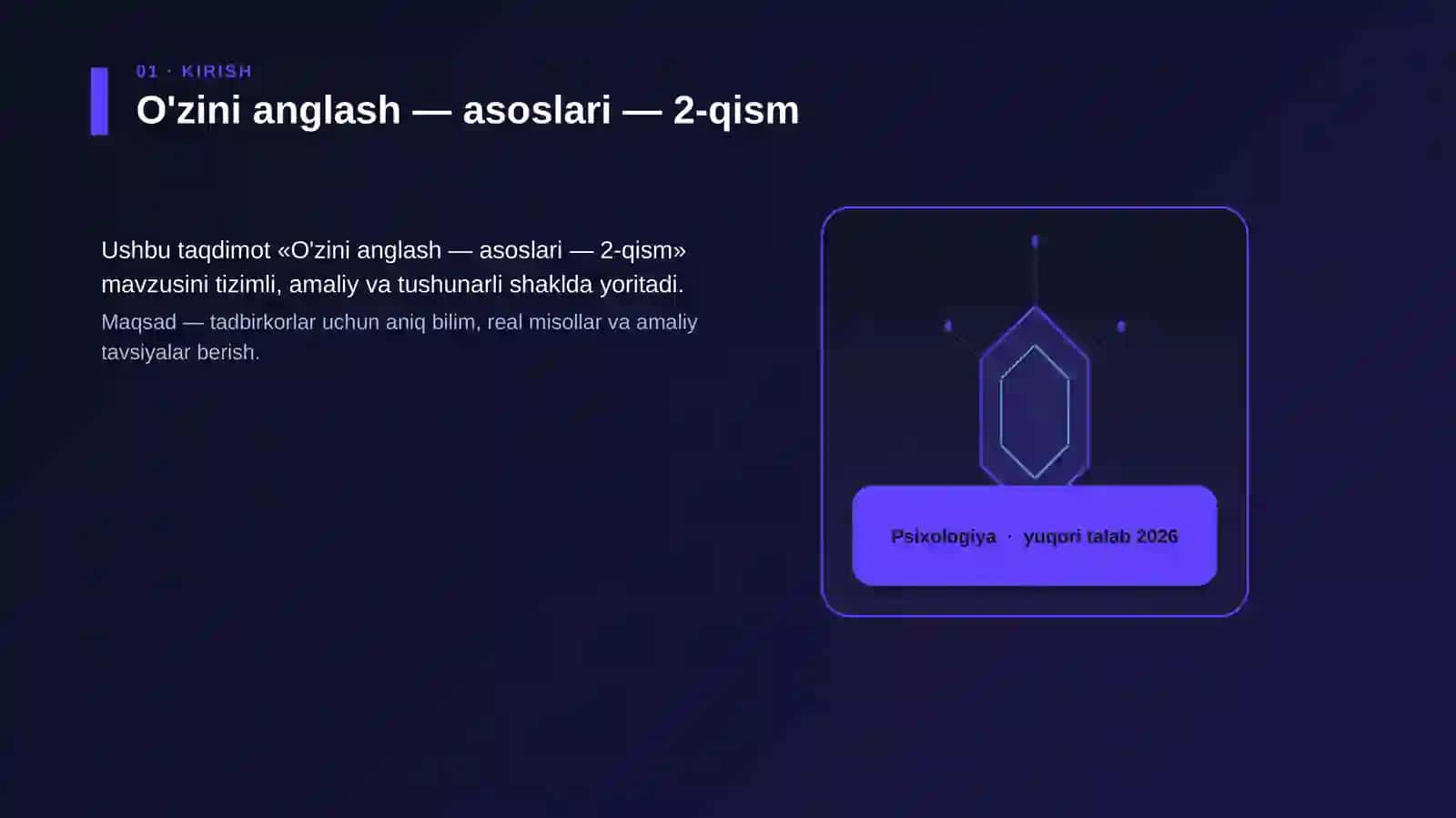 O'zini anglash — asoslari — 2-qism 3