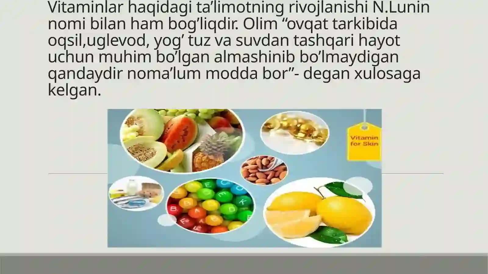 Vitaminlar haqida umumiy tushuncha 3
