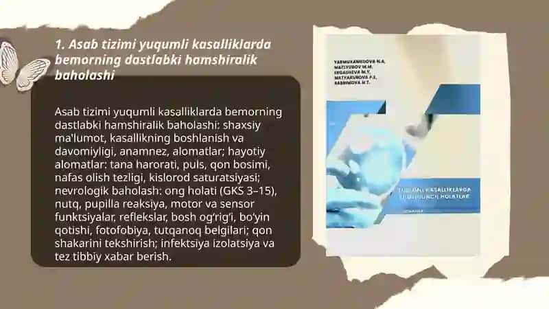 Asab tizimi yuqumli kasalliklarda hamshiralik ishi 3