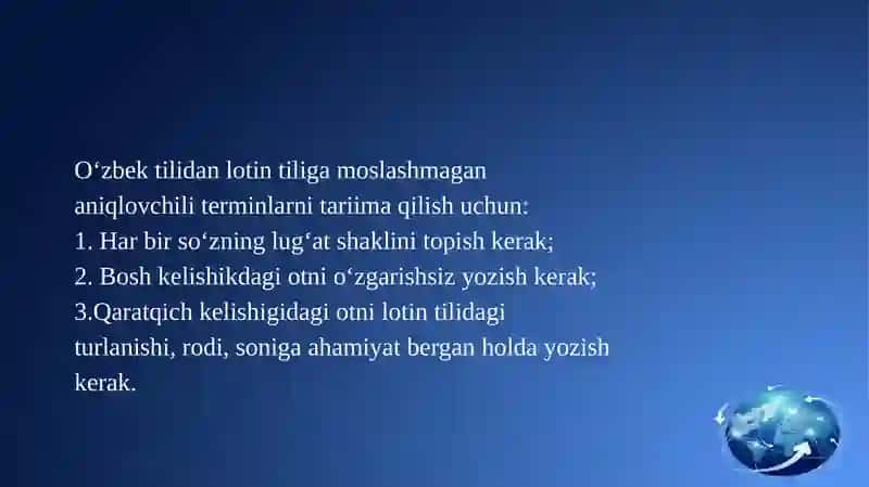 Moslashmagan Aniqlovchi 3