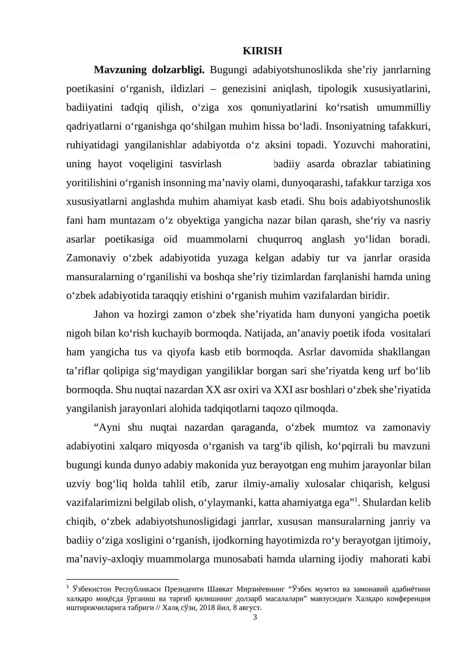 ZAMONAVIY O‘ZBEK ADABIYOTIDA MANSURA JANRI 3