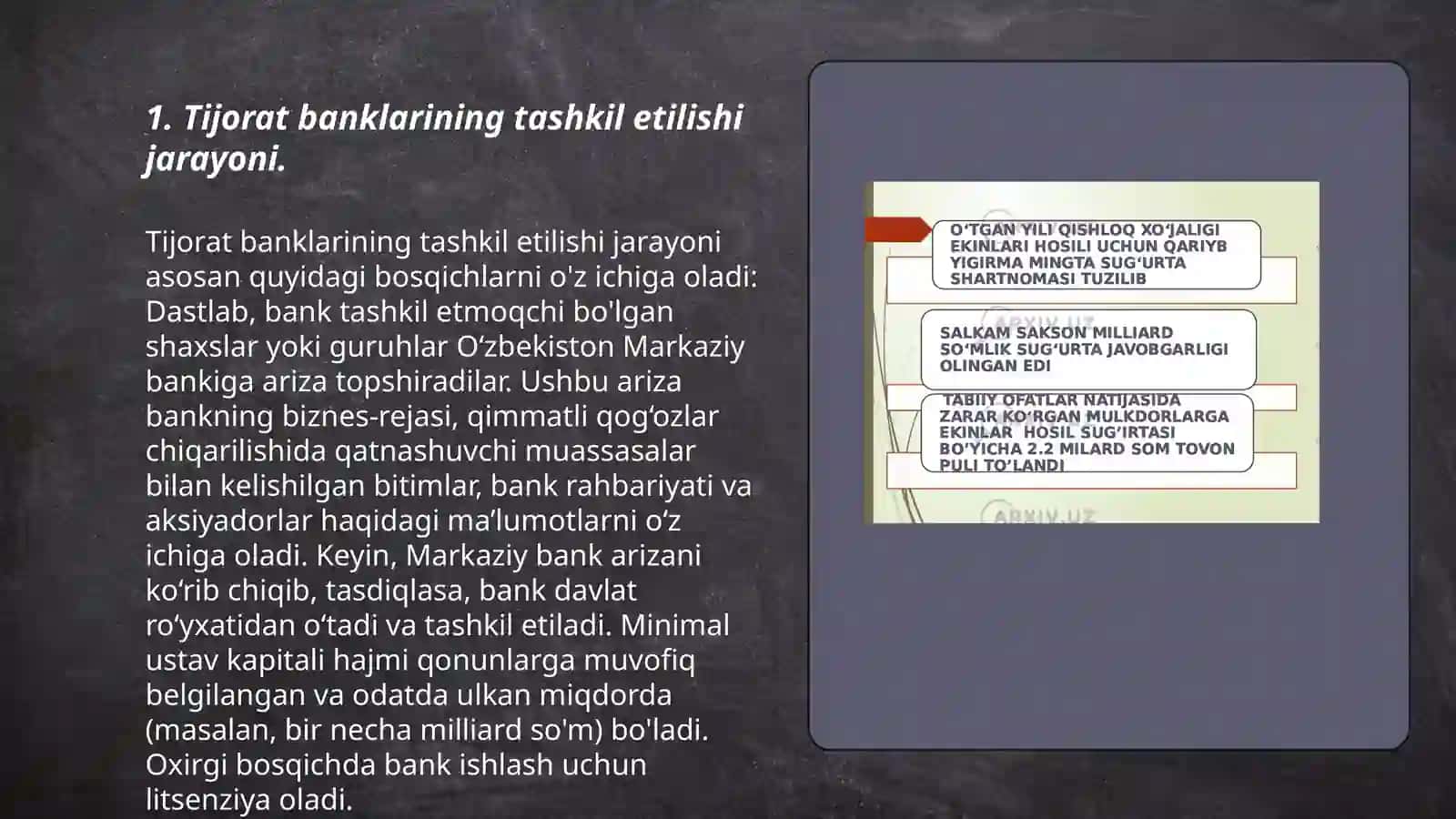 Tijorat banklarini tashkil etishning huquqiy va iqtisodiy asoslari 3