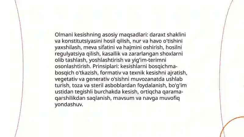 Olmani kesish va butash texnalogiyasi 3
