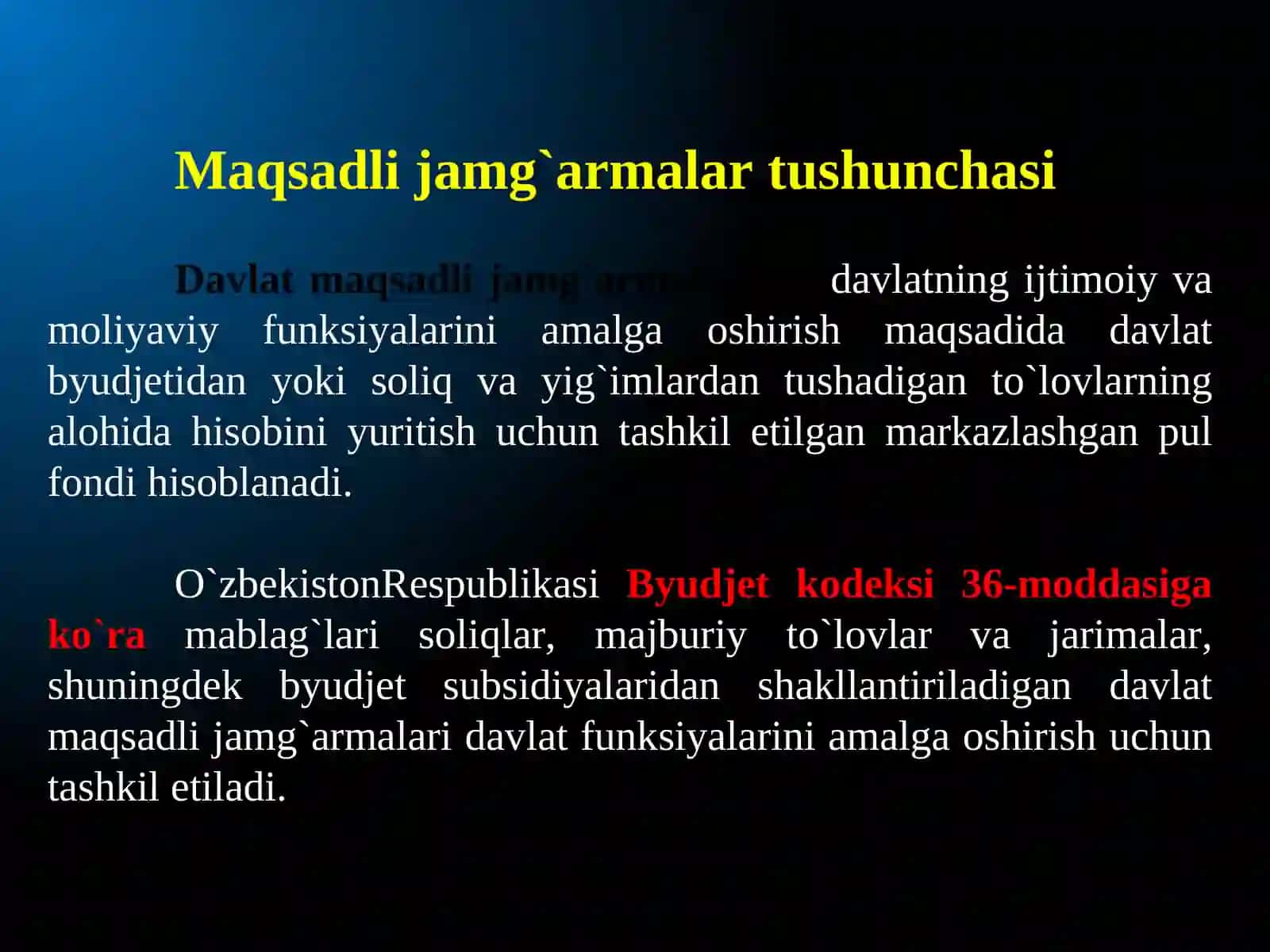 Davlat maqsadli jamg'armalari 3