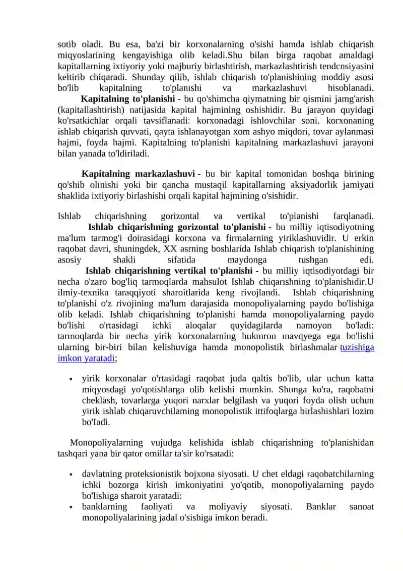 Monopoliya va Monopsoniya 3