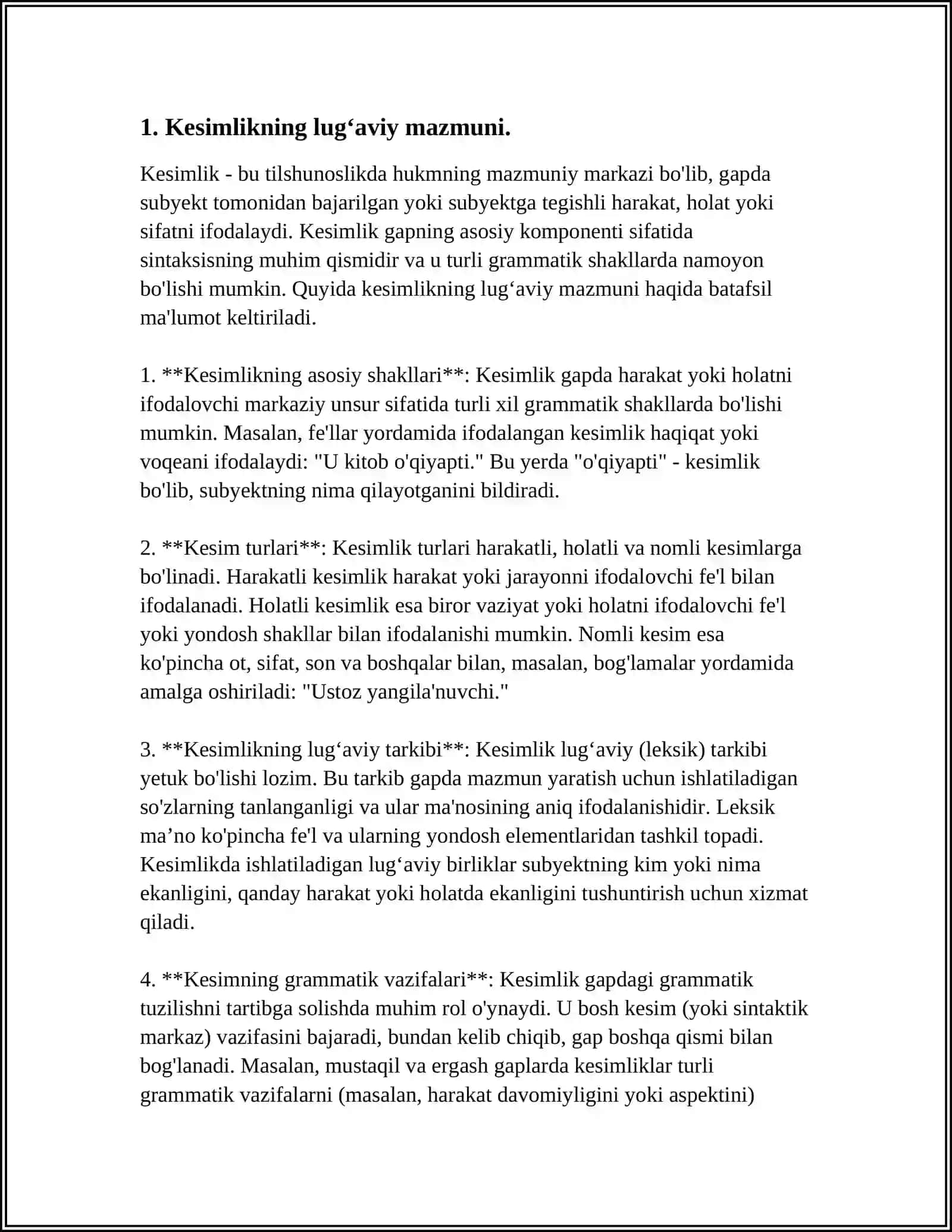 KESIMLIK KATEGORIYASINING O'RGANILISHI 3