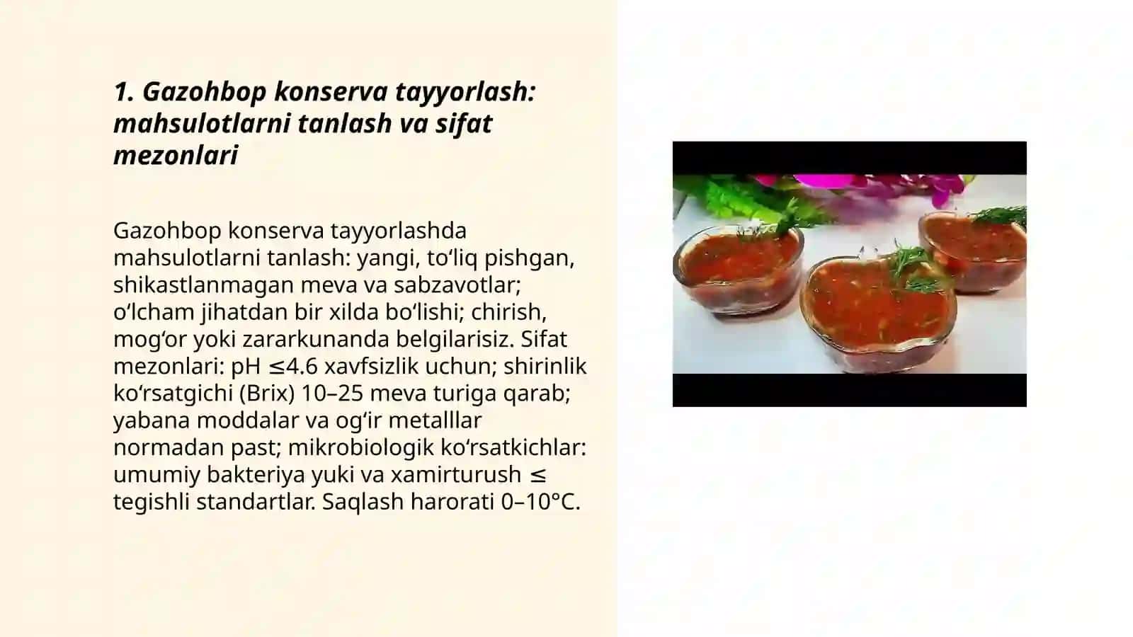 Gazohbop konserva tayyorlash 3
