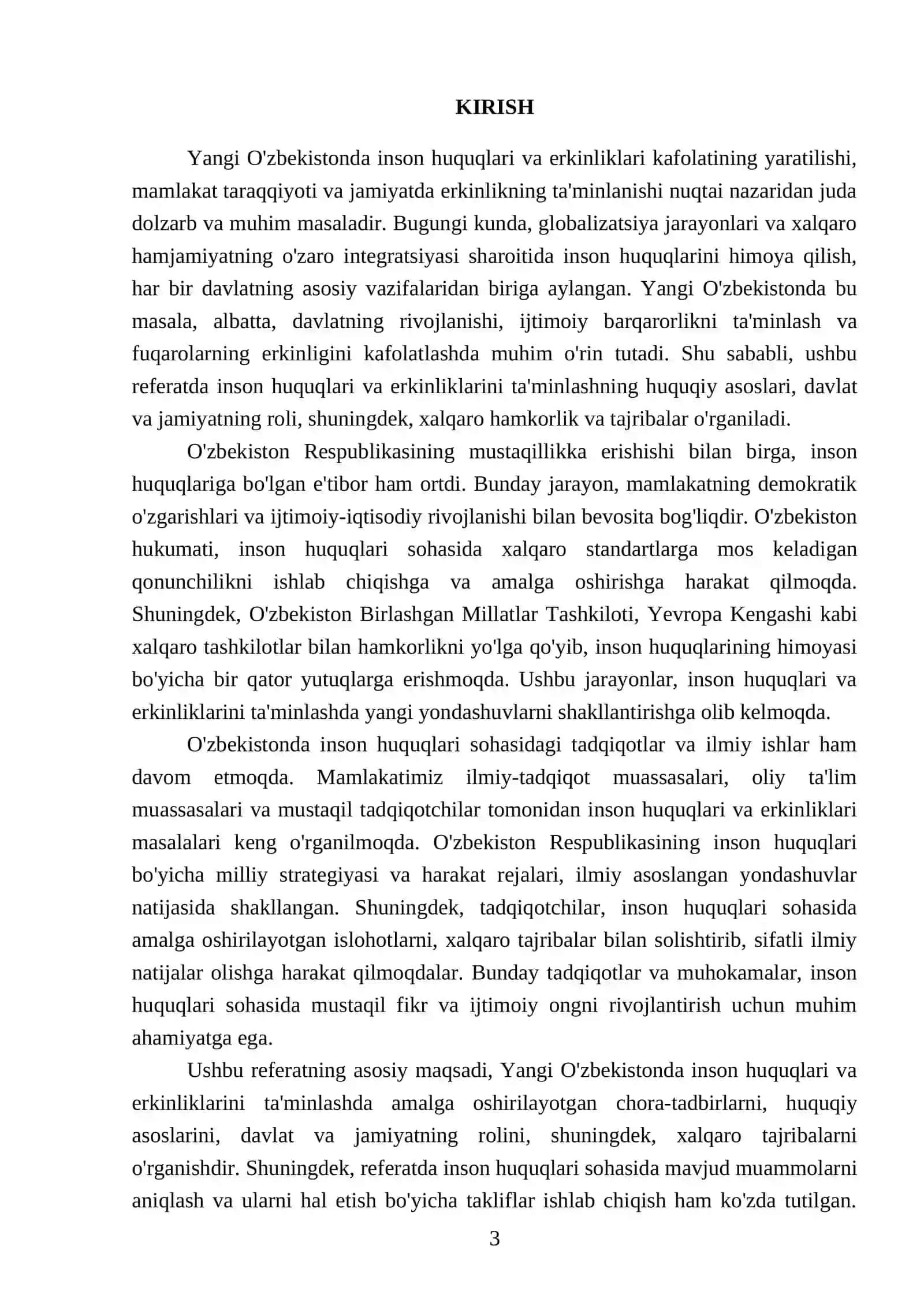 Yangi O'zbekistonda inson haq - huquqlari va erkinliklari kafolatning yaratilishi 3