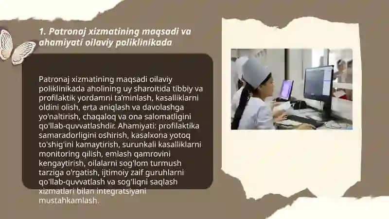 Oilaviy poliklinikadagi hamshiralar patronaj xizmati 3