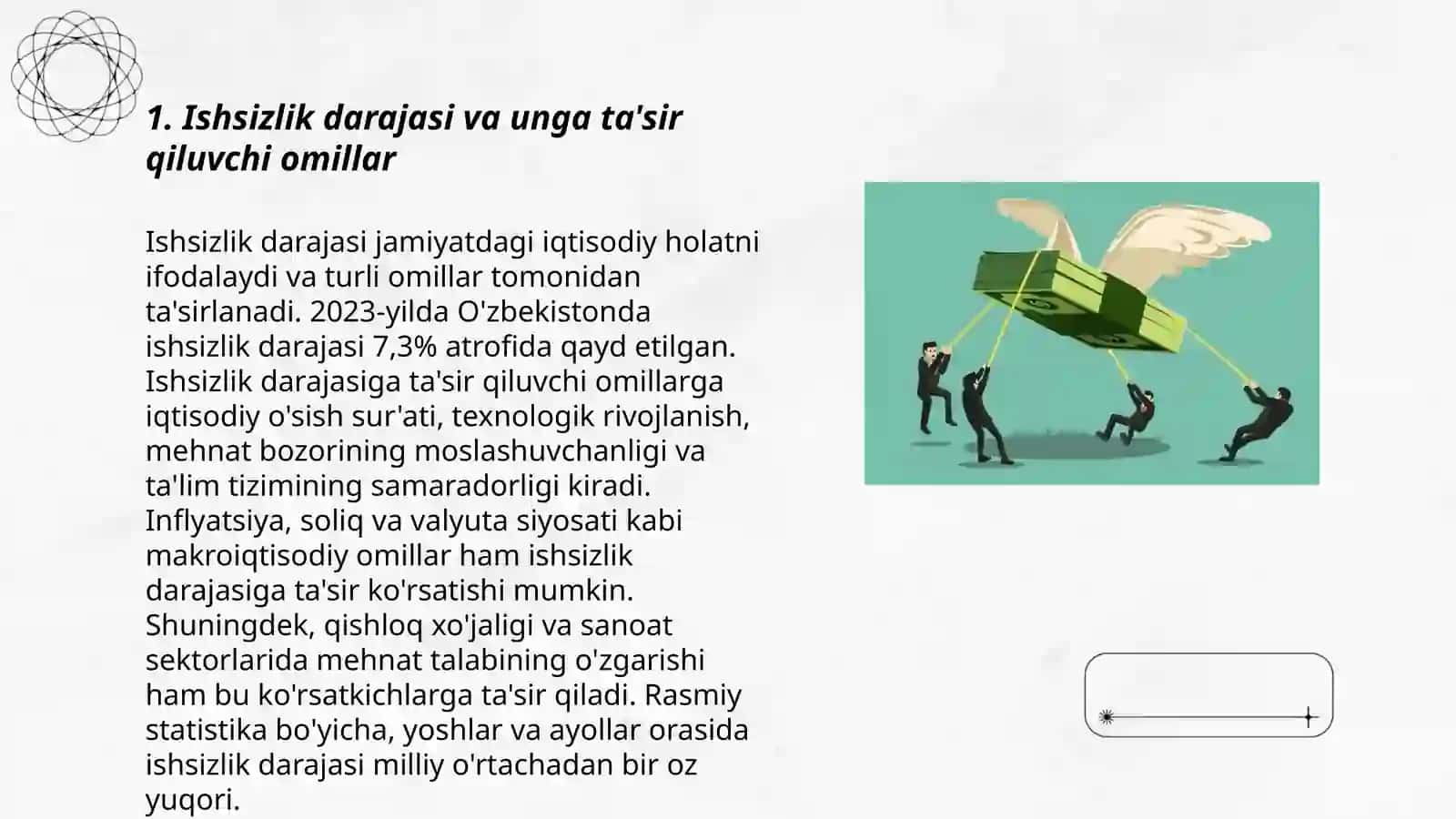 Ishsizlik va inflyatsiya muammolari va uning yechimlari 3