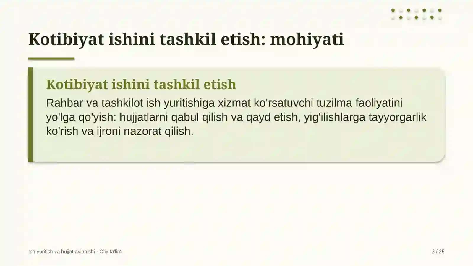 vinochilik korxonalarida kotibiyat ishini tashkil etish 9622 3