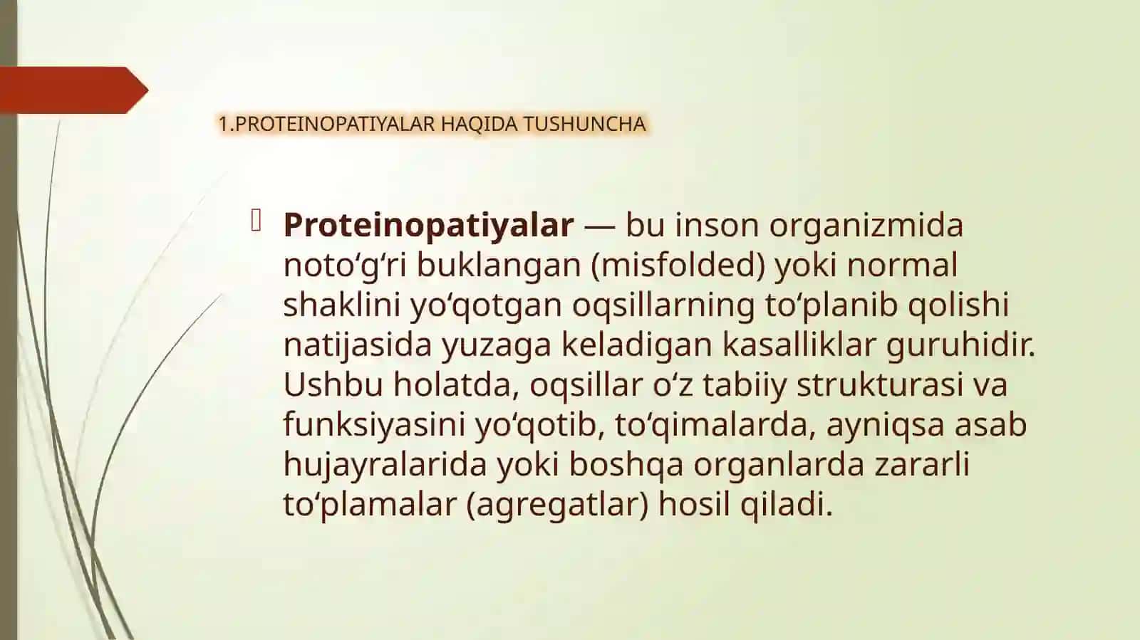 PROTEINOPATIYALAR 3
