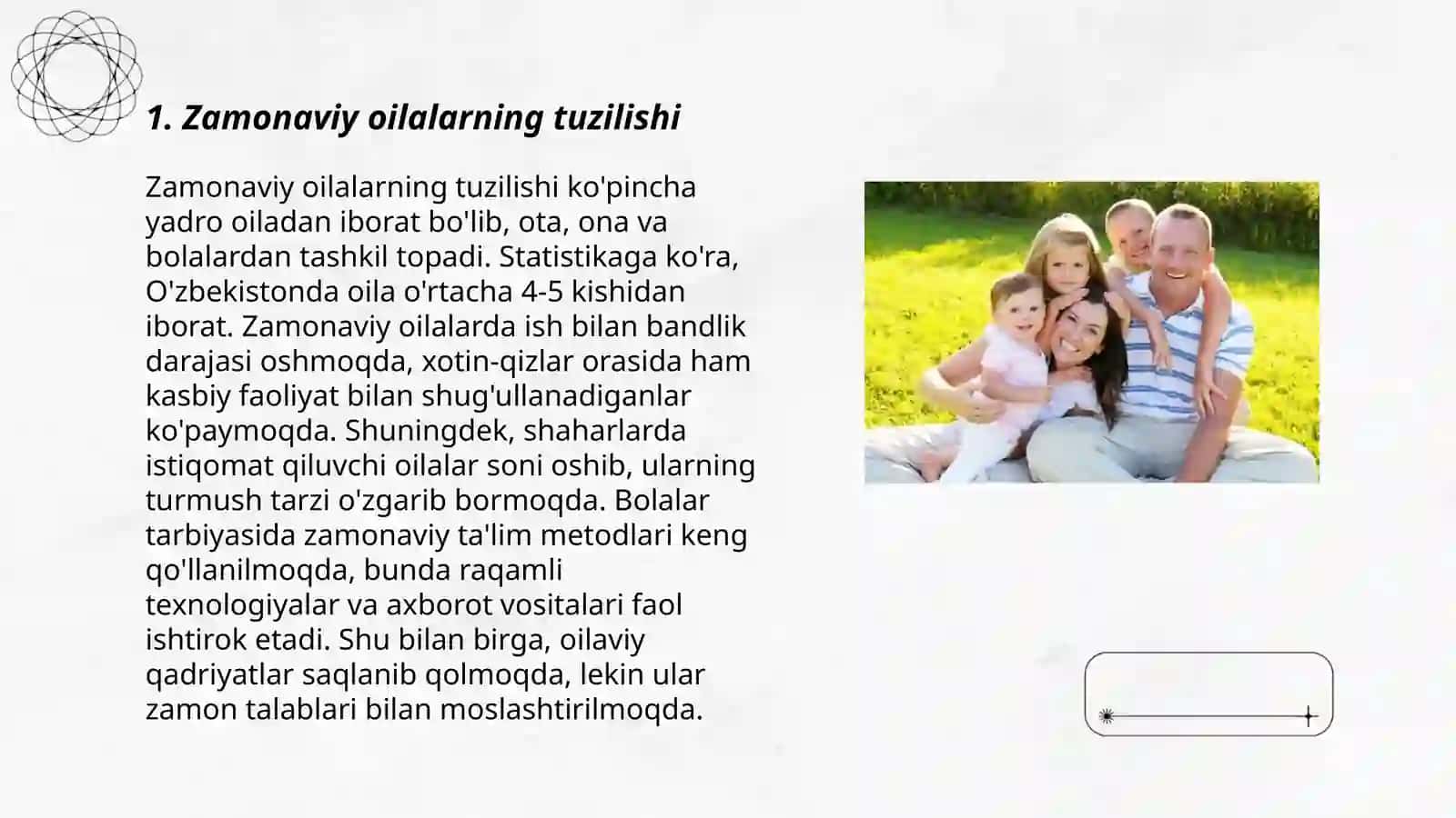 Zamonaviy oilalarning o`ziga xos xususiyatlari 3