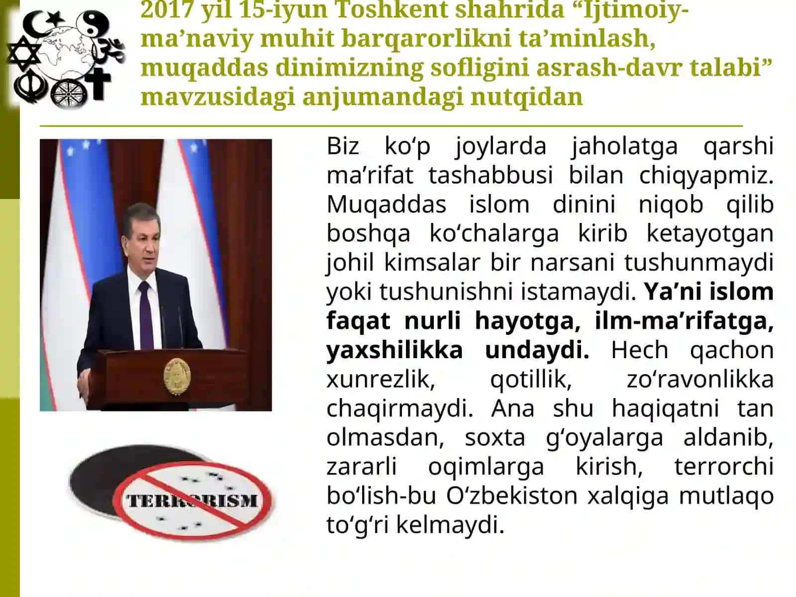 Dunyo hamjamiyatining ekstremizm va terrorizmga qarshi kurash tajribasi 3