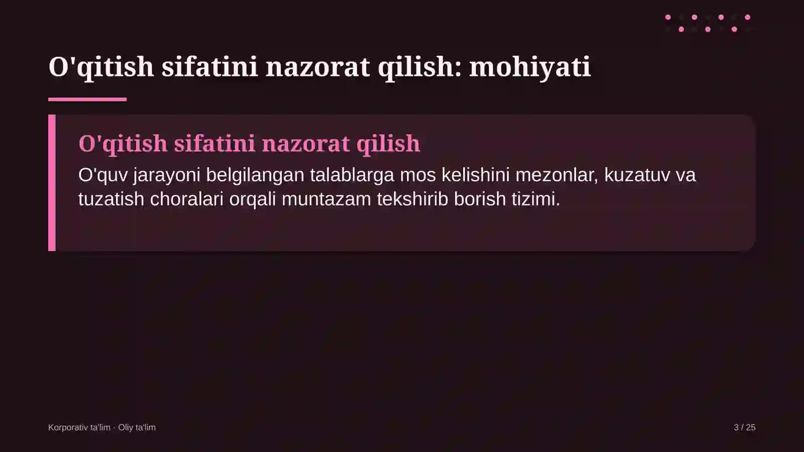 Bolalar nashrlarida o'qitish sifatini nazorat qilish 3