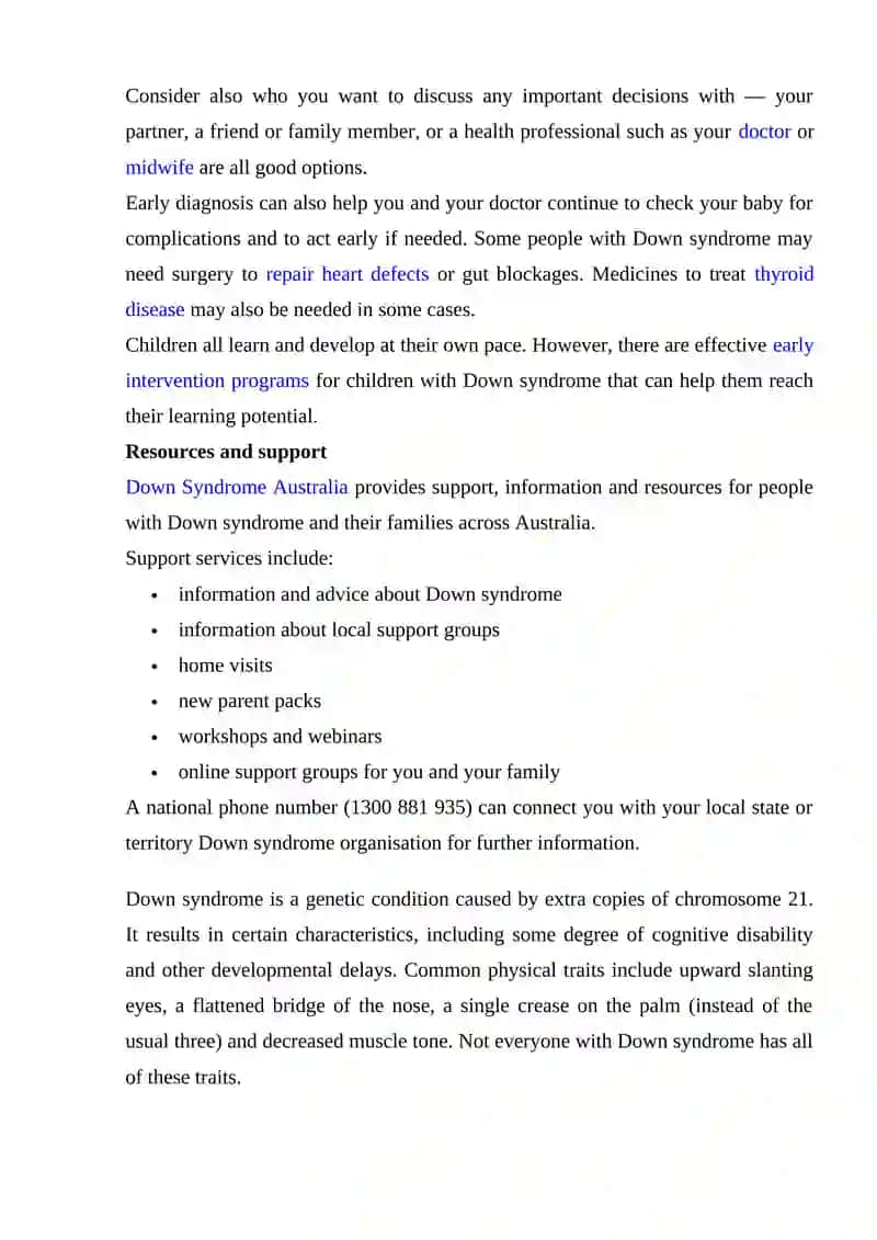 Down syndrome and Genetic Screening 3