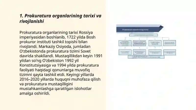 Prokuratura organlarining tarixi va rivojlanishi 3