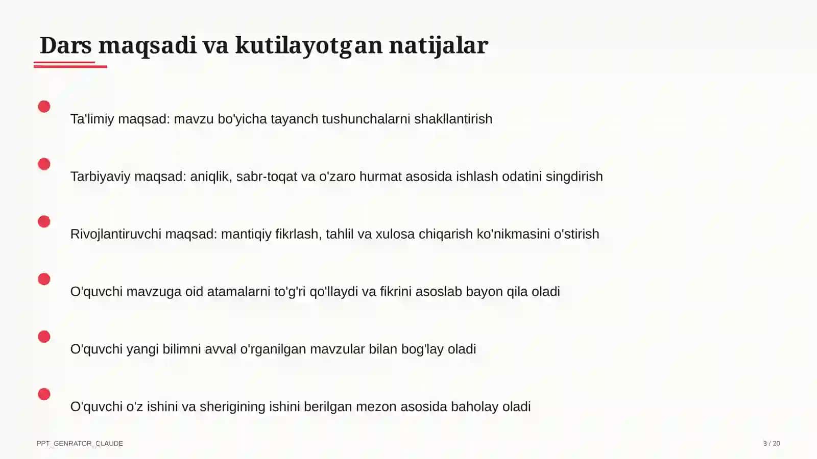 Geometriyaning boshlang'ich tushunchalari: nuqta, to'g'ri chiziq, kesma (7-sinf) 3