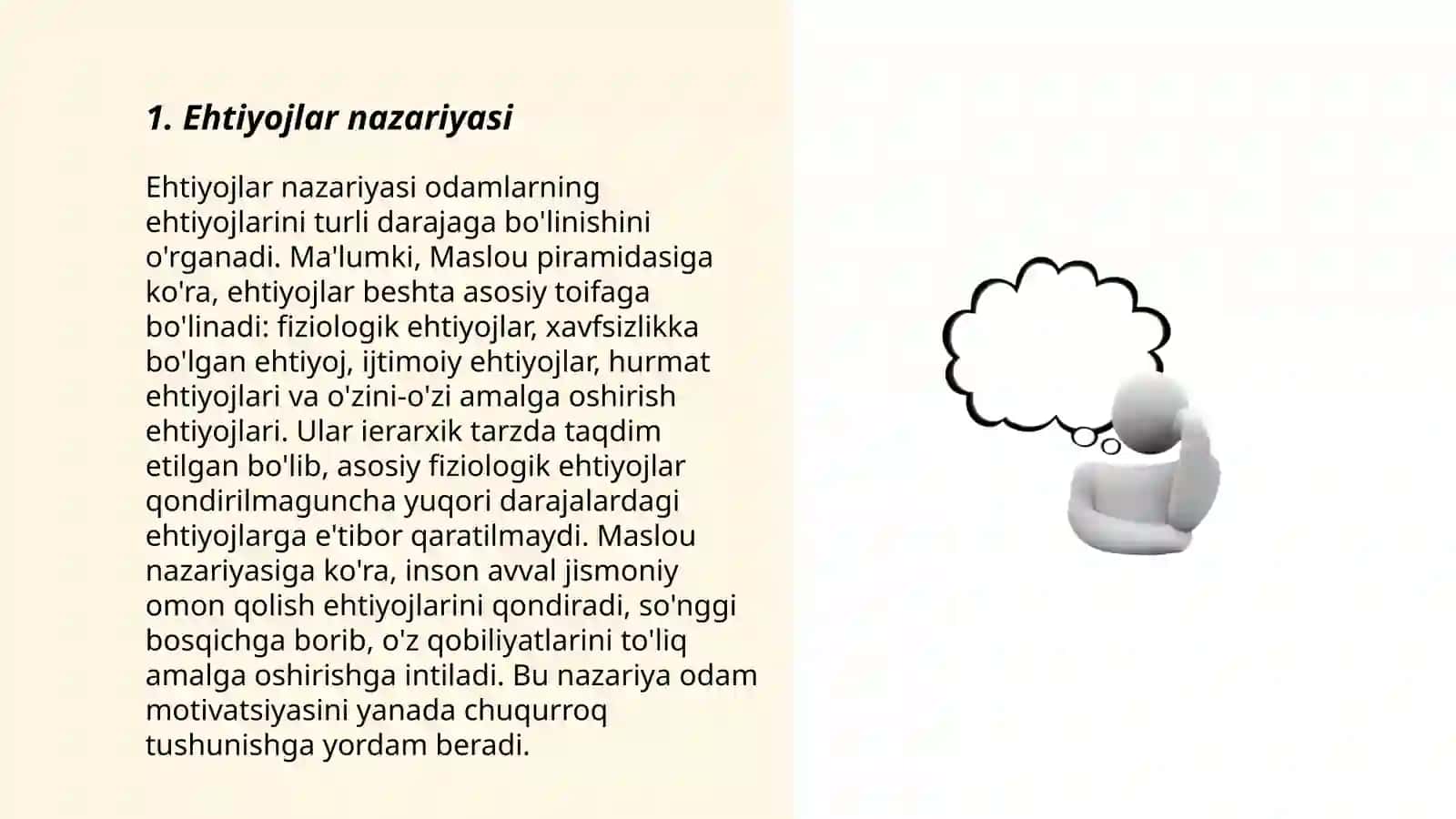 Umumiy Psixologiya Ehtiyojlarning Klasifikasiyasi 3