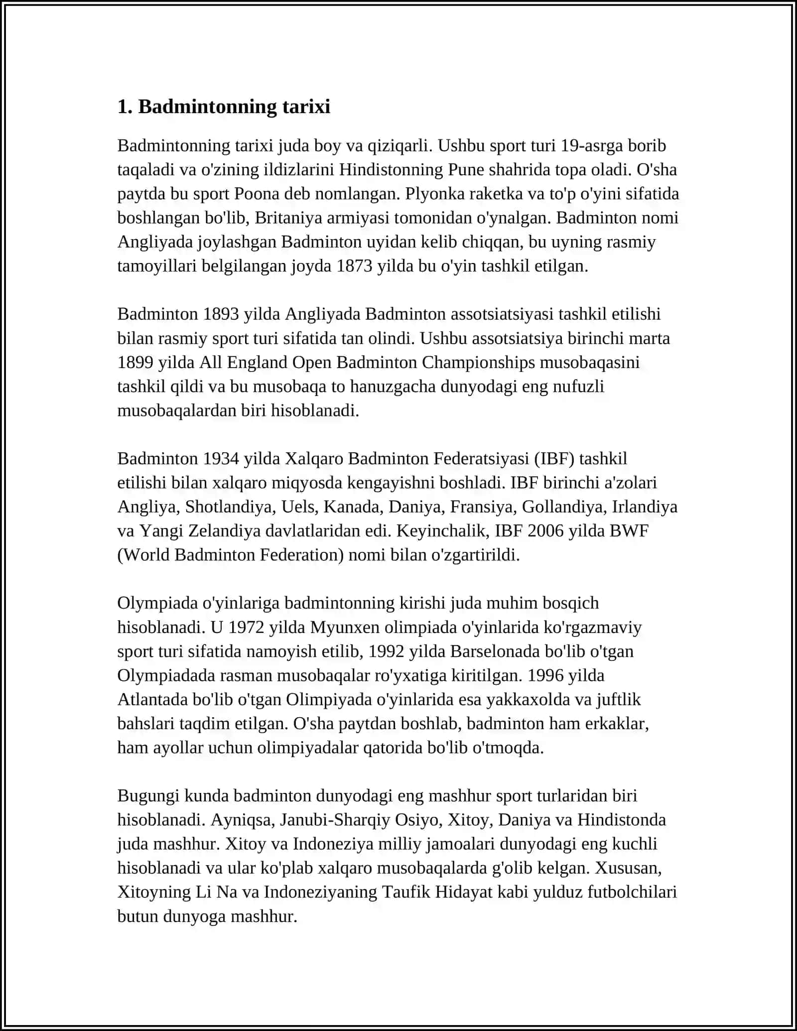 BADMINTON 3