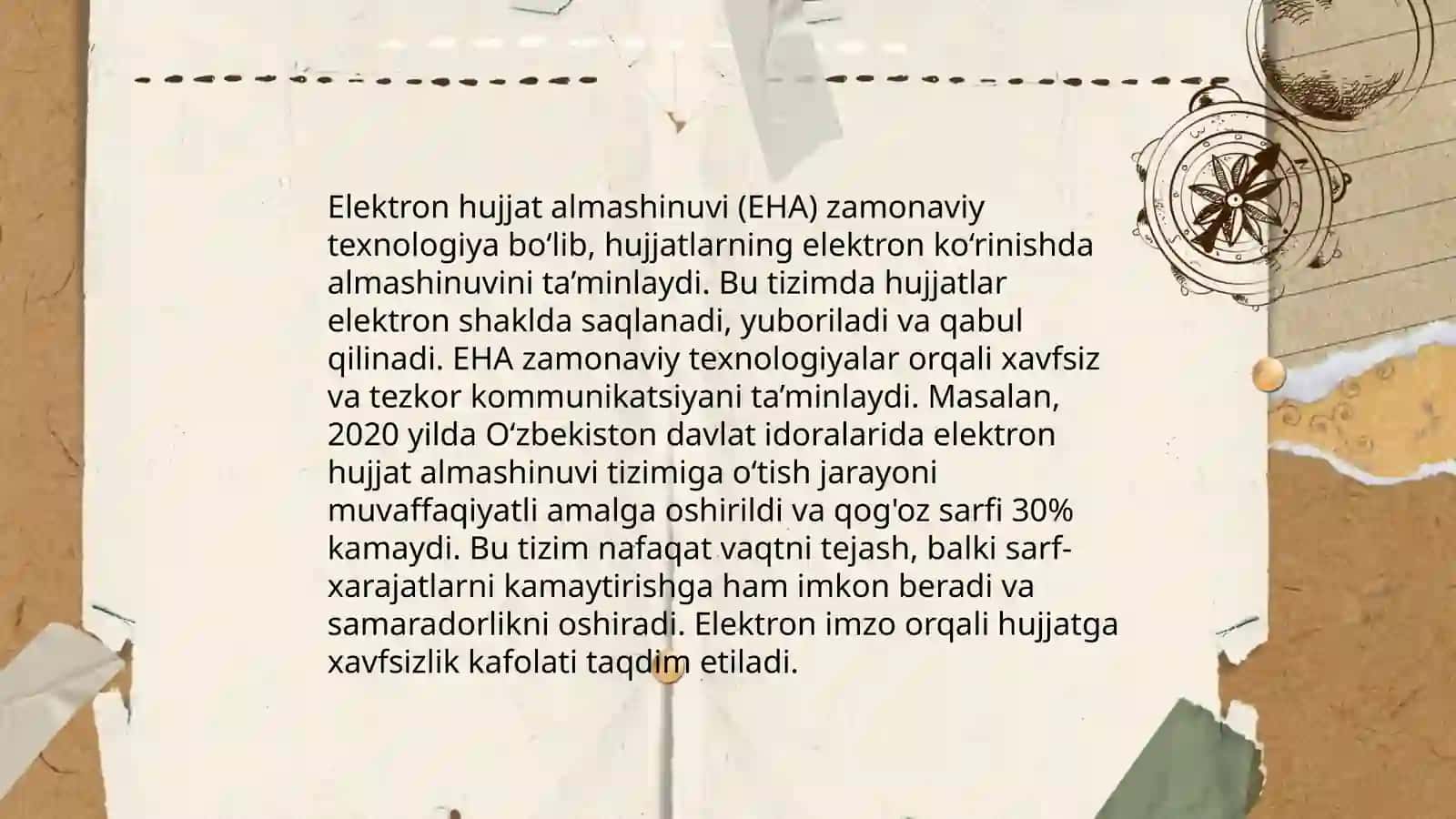 Elektron hujjat almashinuvi (EHA) 3