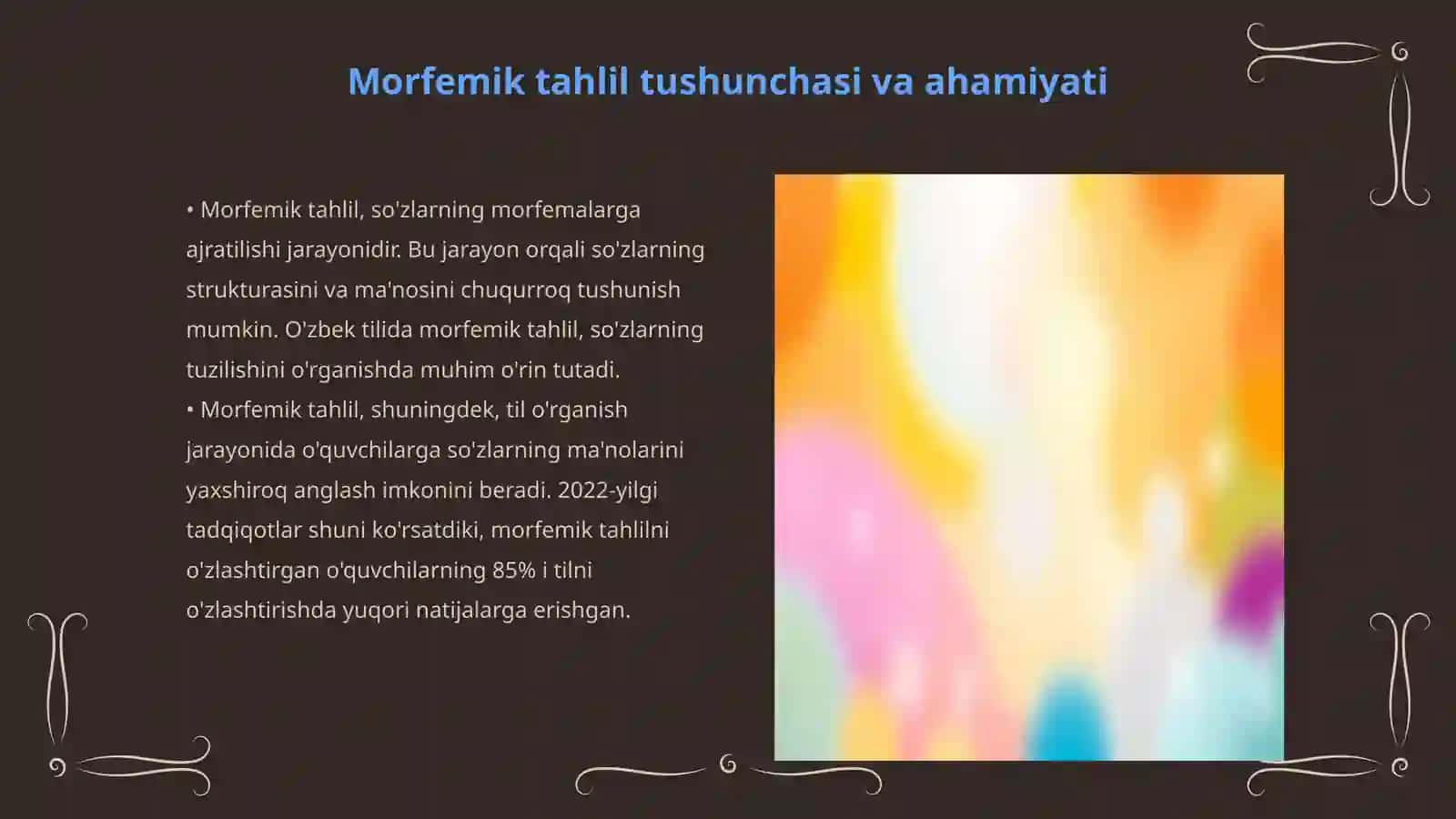 ONA TILI DARSLARIDA MORFEMIK TAHLILNI AMALGA OSHIRISHDA DIDAKTIK O‘YINLARDAN FOYDALANISH METODIKASI 3