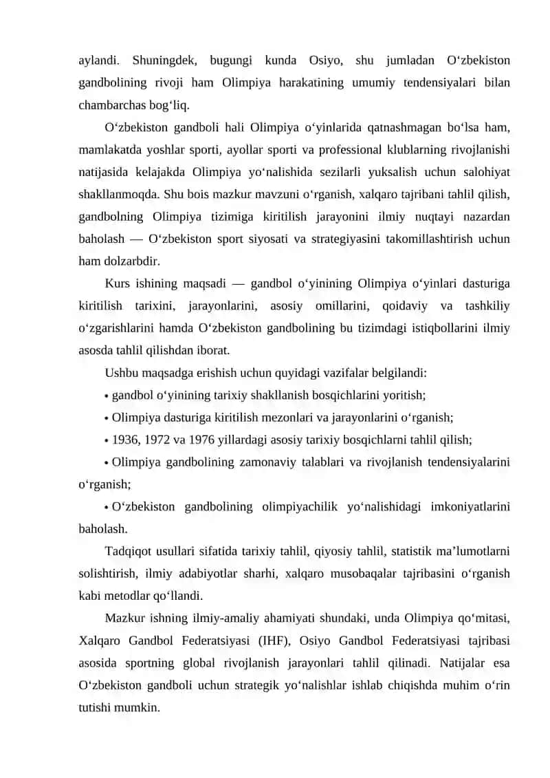 GANDBOL OʻYINI BIRINCHI JAHON VA YEVROPA CHEMPIANATINI O’TKAZILISHI 3