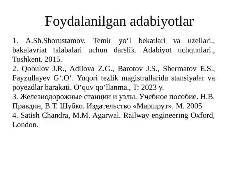 Temiryo‘l bekatlari va uzellari 3