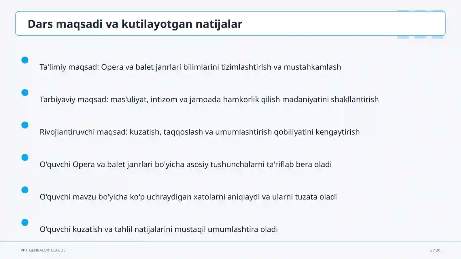 Opera va balet janrlari (6-sinf) 3