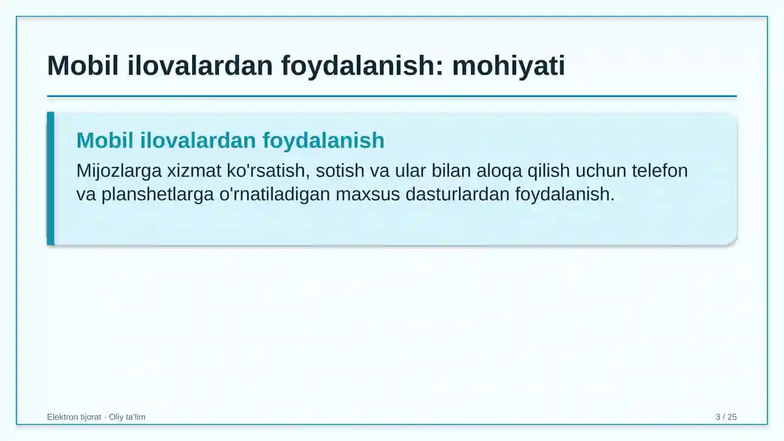 elektronika do'konlarida mobil ilovalardan foydalanish 6277 3