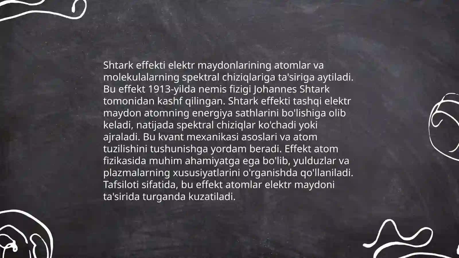 Atom elektr maydonida shtark effekti 3