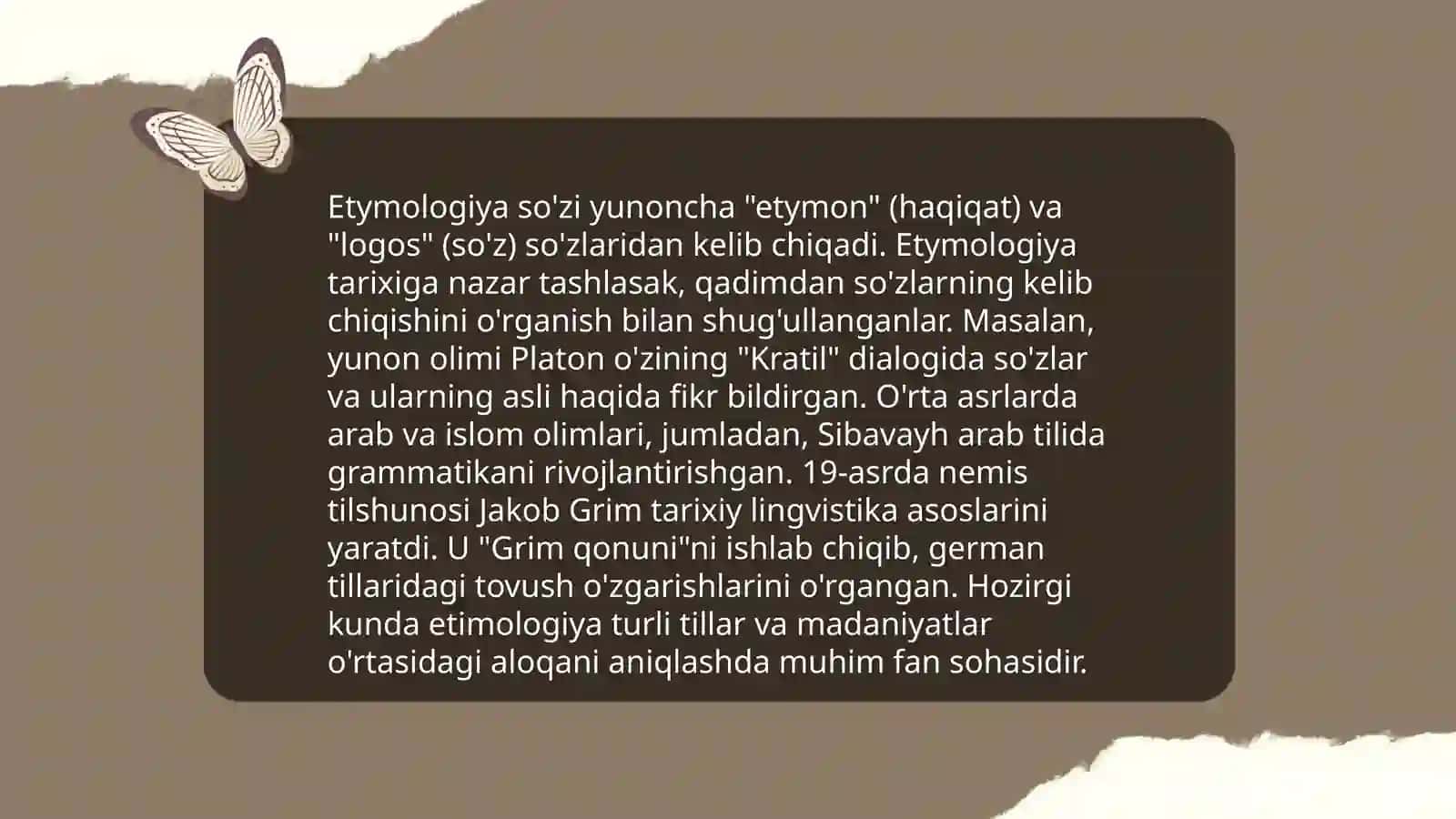 Etimologik lug'at 3