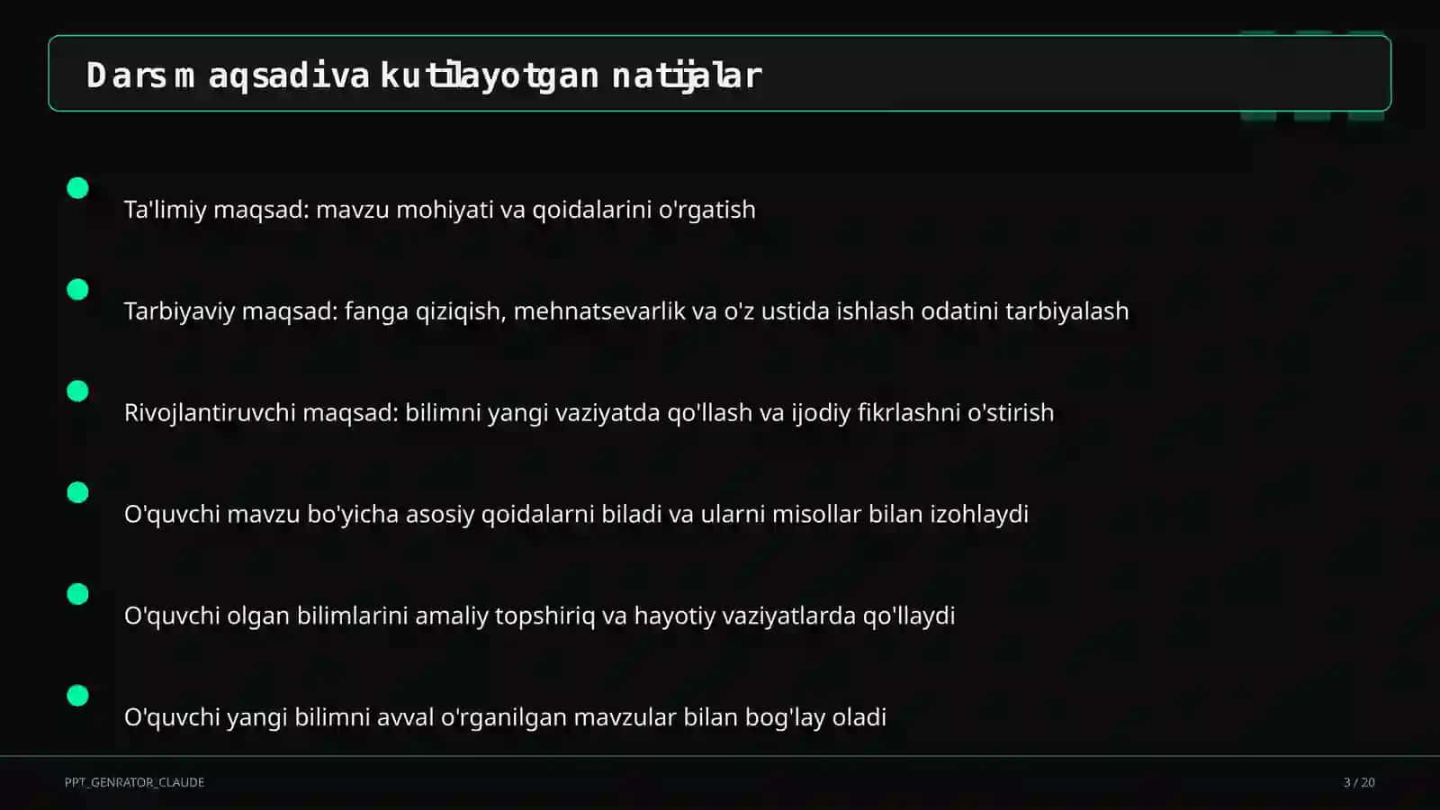 Fe'lning vazifadosh shakllari: ravishdosh va sifatdosh (7-sinf) 3