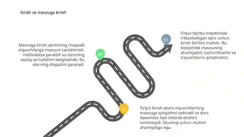 O’quv tajriba maydonida o’tkaziladigan biror mavzuga bir soatlik dars ishlanma yozish 3
