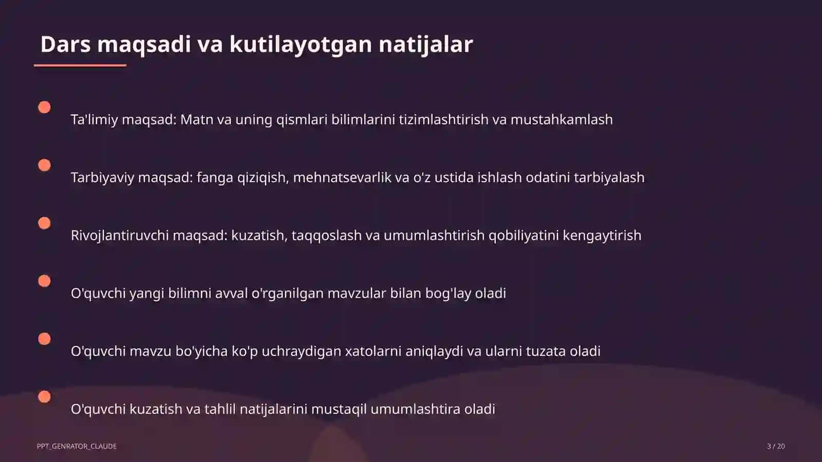 Matn va uning qismlari (3-sinf) 3