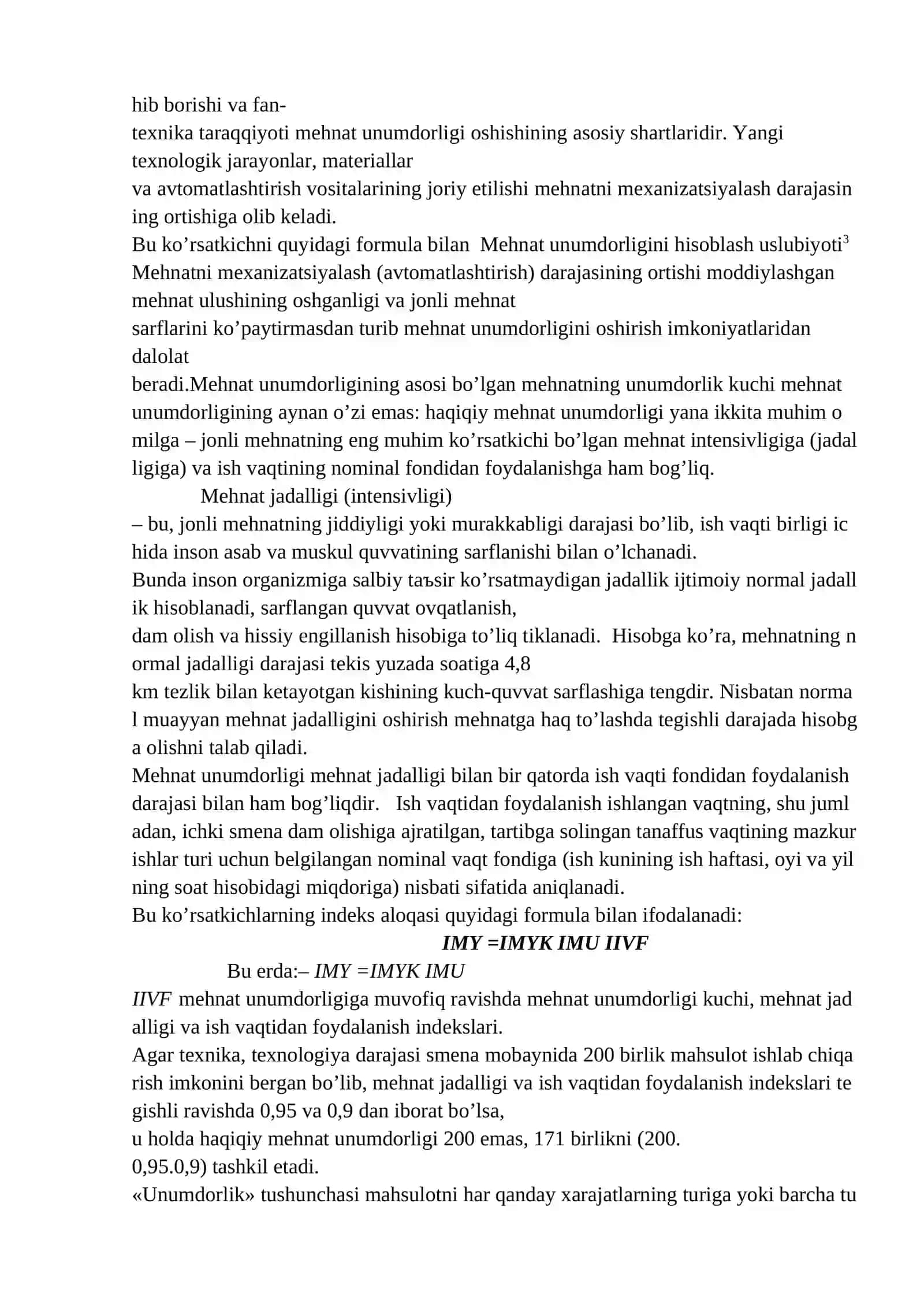 Korxonadamexnatunumdorligiishlabchiqarishningiqtisodiysamaradorlikmezoni 3