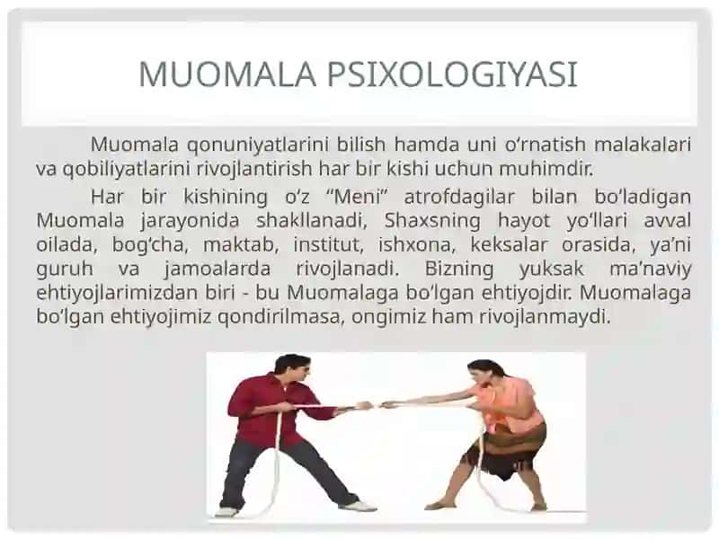 Muomala psixologiyasi 3