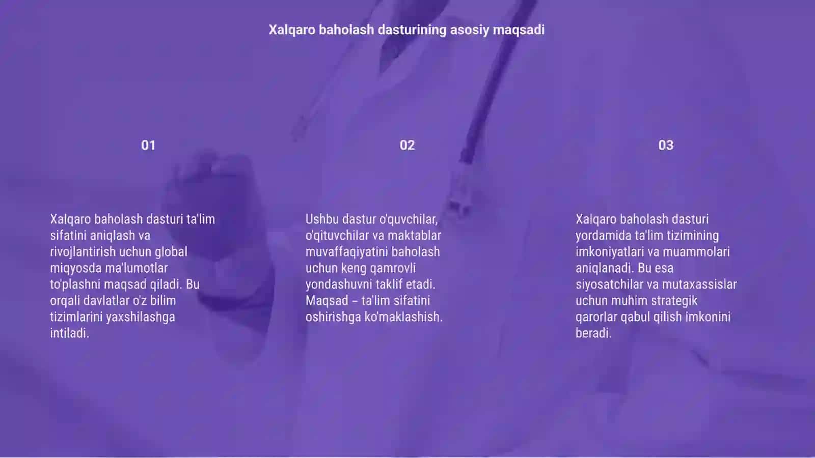 Xalqaro baholash dasturi 3
