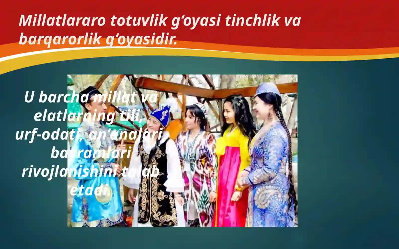 O‘zbekiston millatlararo munosabatlar va bag‘rikenglik 3