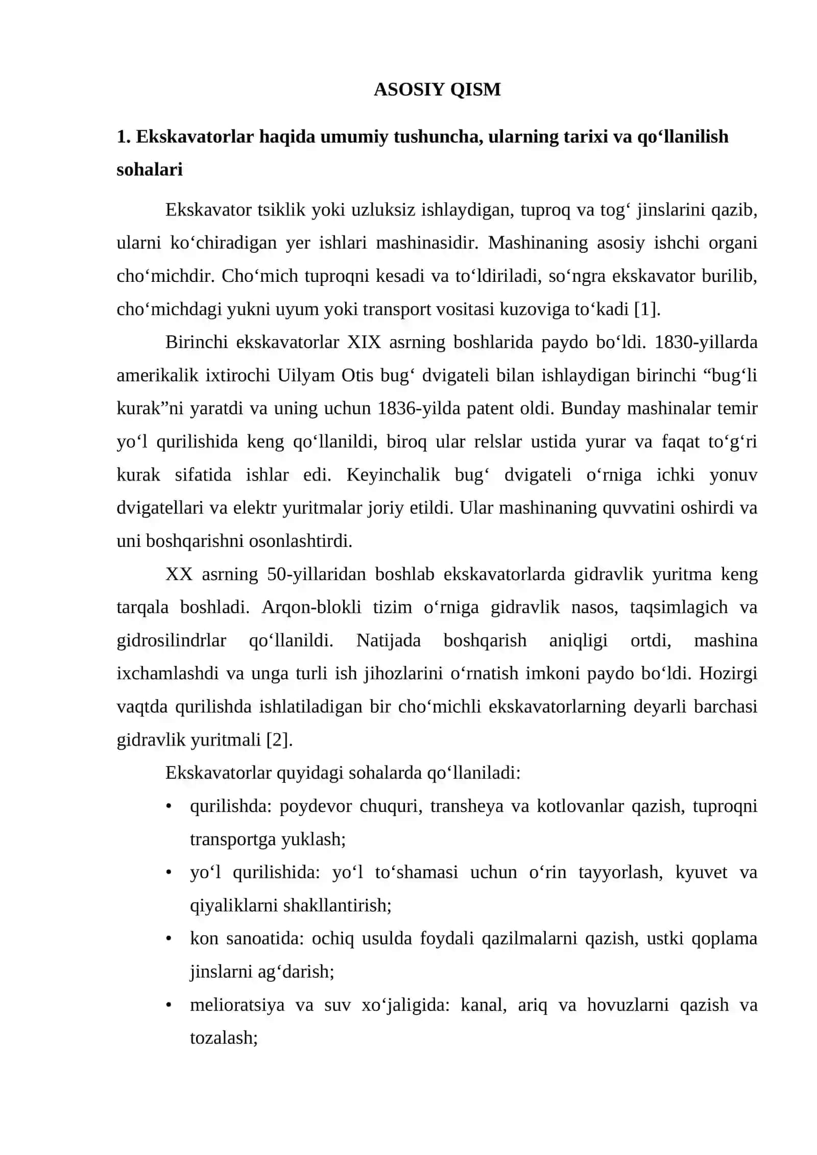 Ekskavatorlar va ularning turlari 3