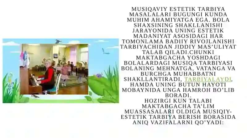 Musiqa Tinglash Hamda Idrok Etishda Bolalar Nmoyon Qilgan Ko'nikma Malaka va Bilimlar 3