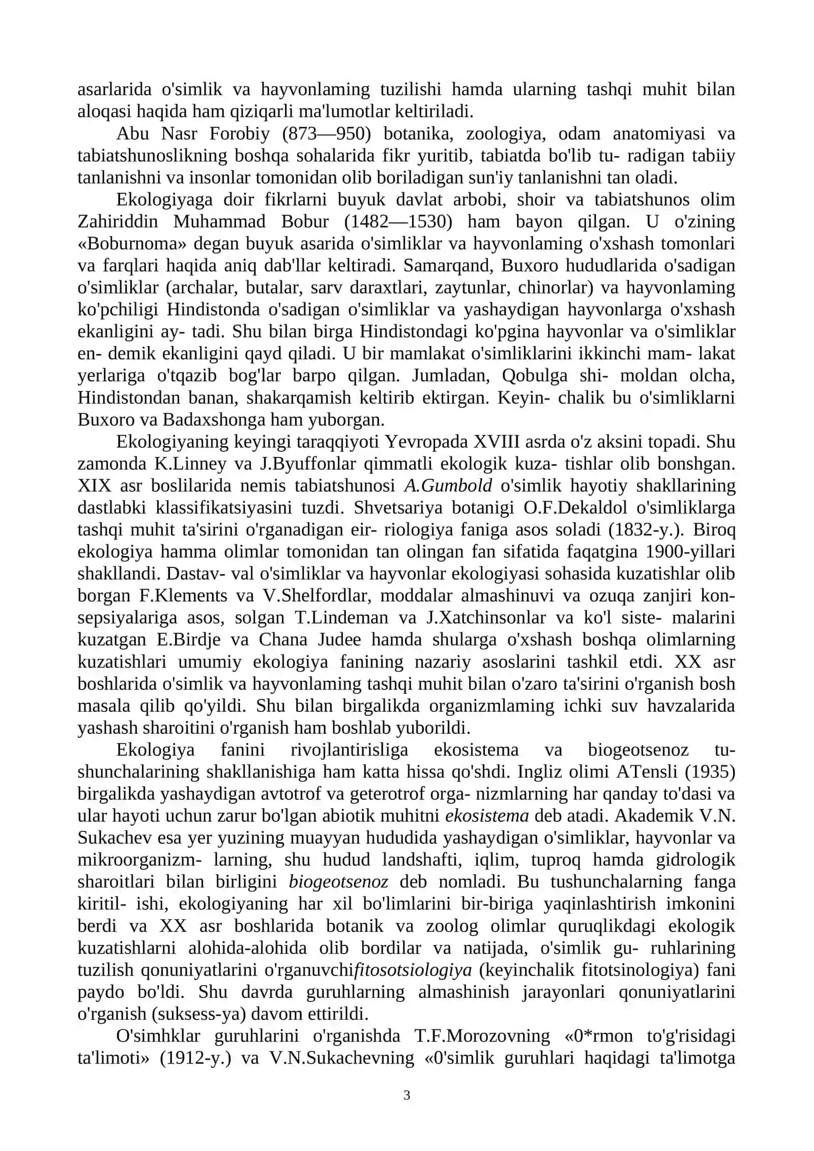 Ekologiya faning predmeti va vazifalari 3