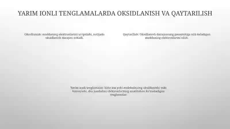 Yarim Ion — Elektr Tenglamalar 3
