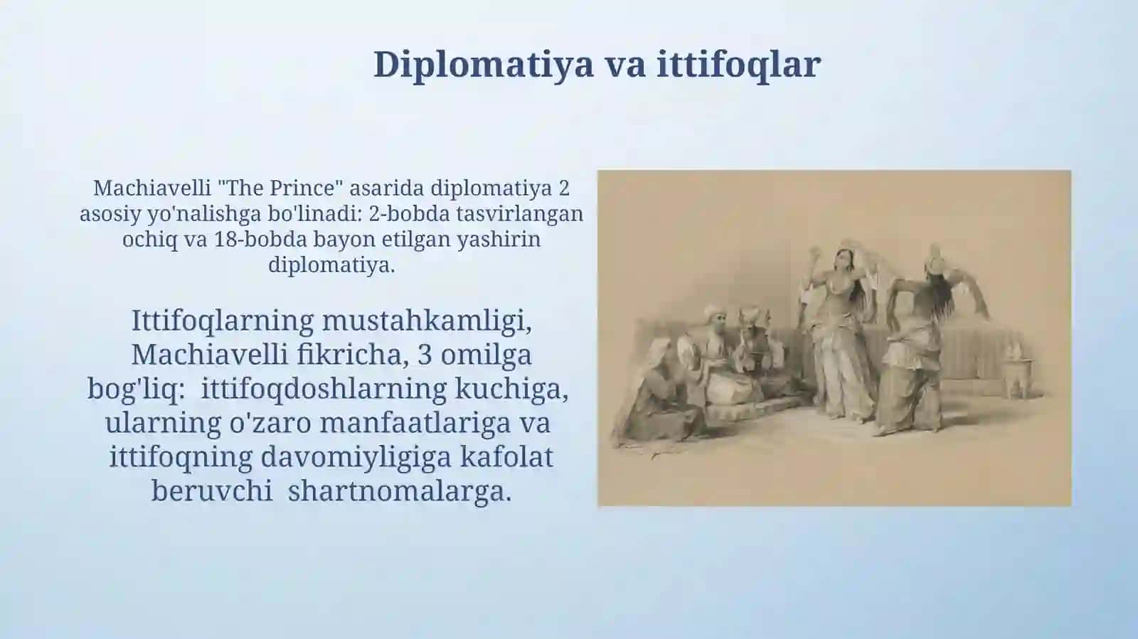 Makiavellining xukmdor asari boticha taqdimot tayyorlash 3